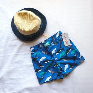 🆕️CAT & JACK Boys' Swim Trunks & Beach Hat Whales